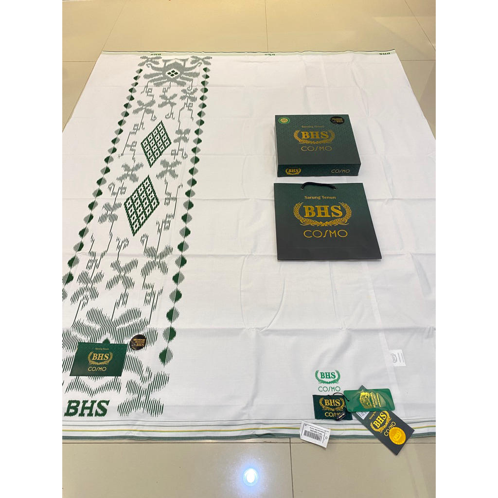 sarung BHS cosmo gold putih