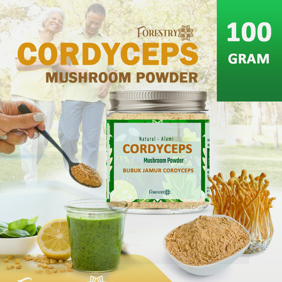 

Forestry Cordyceps Militaris Powder 100 Gram Bubuk Jamur Dinkes RI