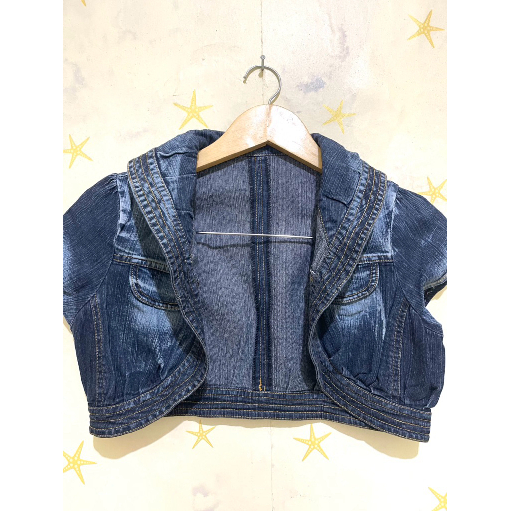 CC182 Preloved Rompi Jeans wanita