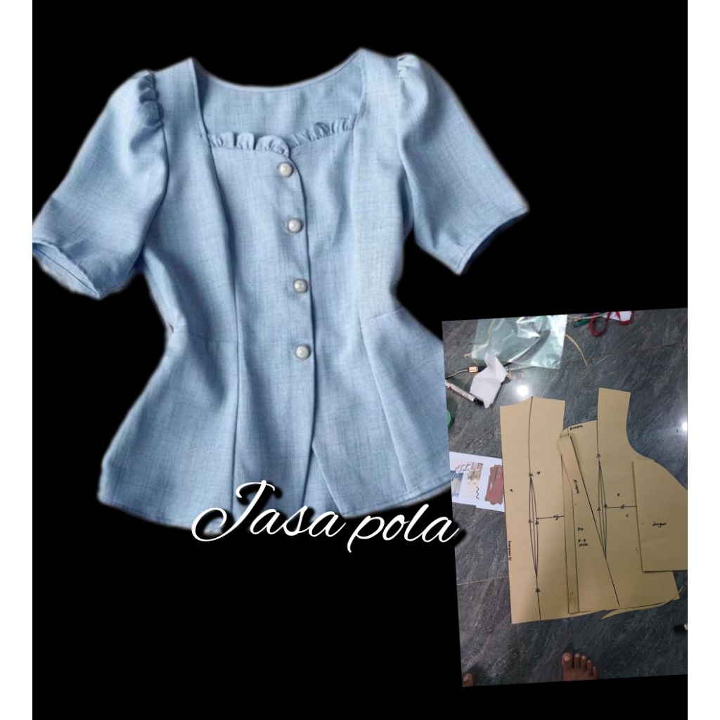 pola atasan baju wanita pola jiplak baju wanita jjp