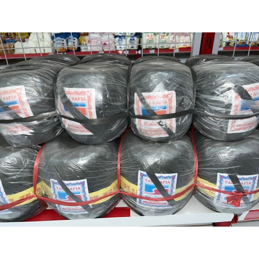 

TALI PLASTIK RAFIA HITAM KILOAN - TALI RAFIA SERBAGUNA - TEBAL - KUAT - MURAH