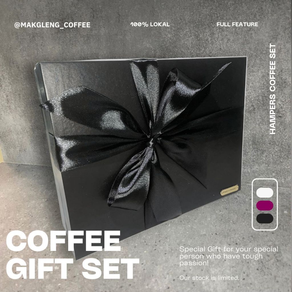 

Coffee Set Box Hampers ll Birthday Gift ll Paket Kopi Lengkap ll Kado Cowo