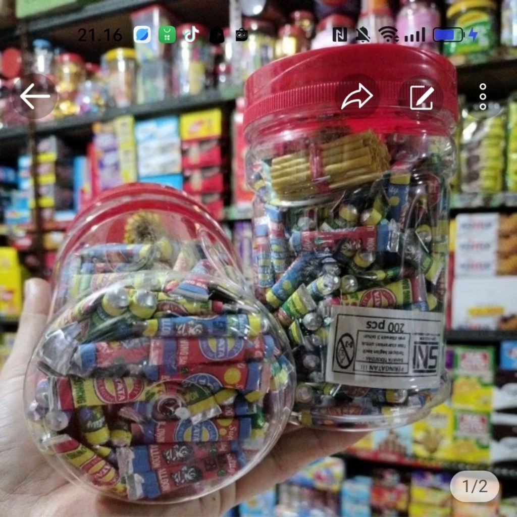 Balon Tiup Jadul Tata 1 Toples isi 200 pcs