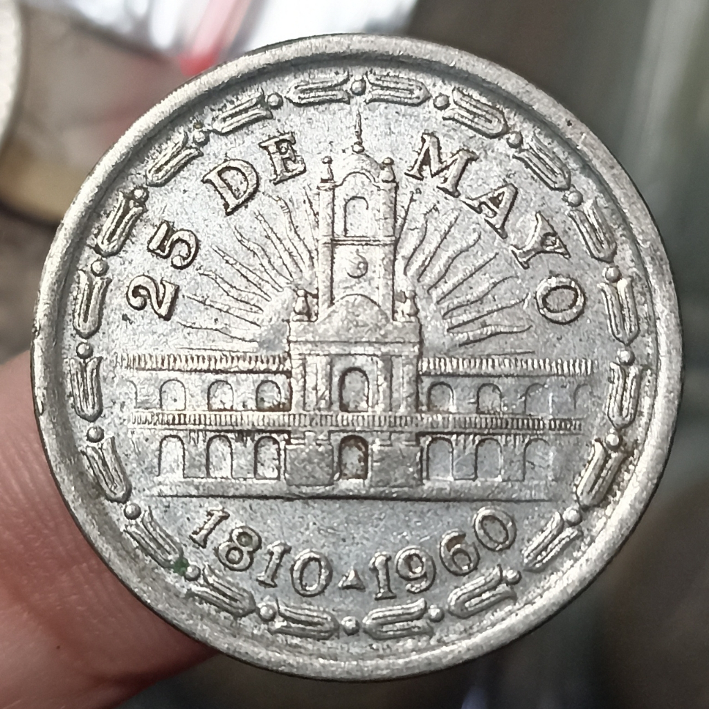 Koin Kuno Argentina 1 Peso May Revolution Tahun 1960
