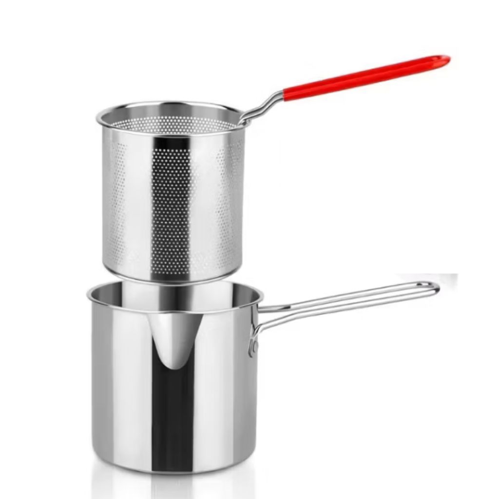 Panci Goreng Kentang Panci Kecil Stainless Panci Deep Fry
