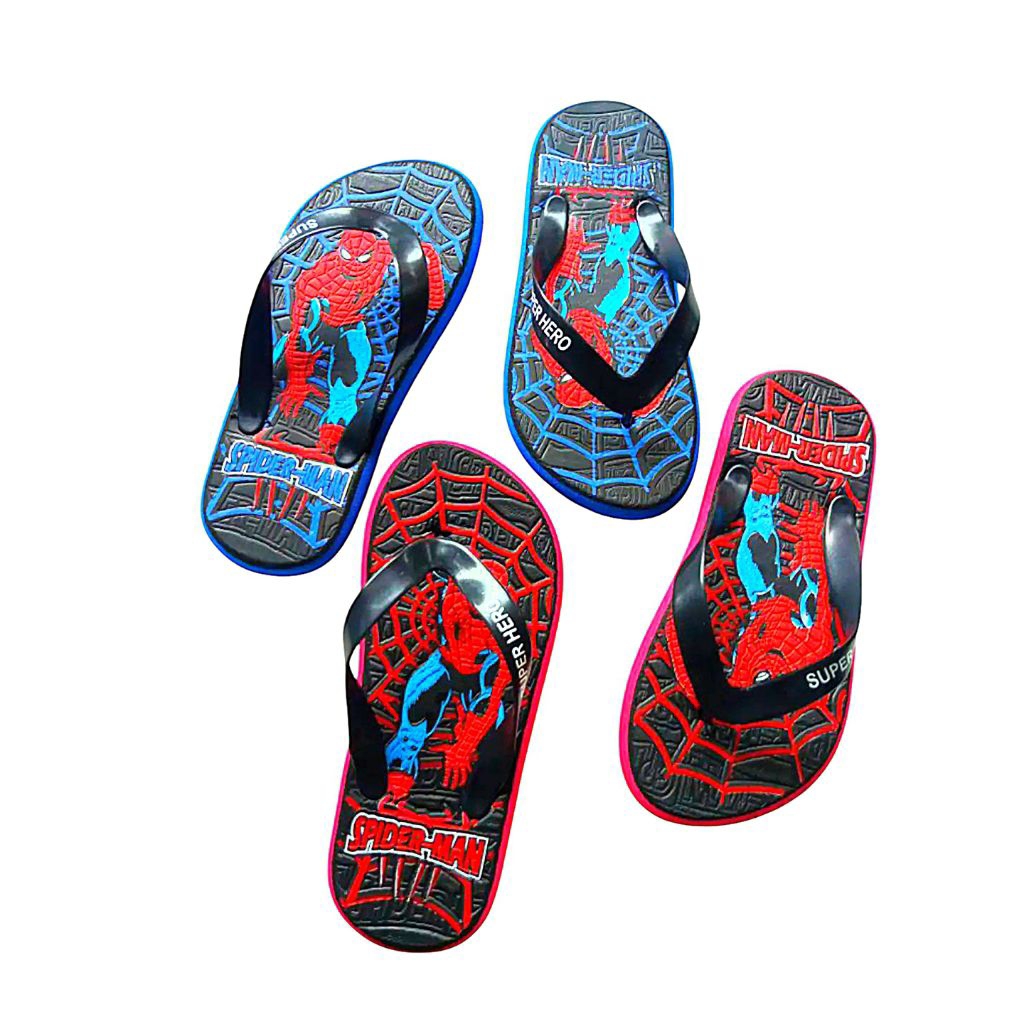 sandal anak laki laki sandal jepit anak laki laki karakter Spiderman terbaru