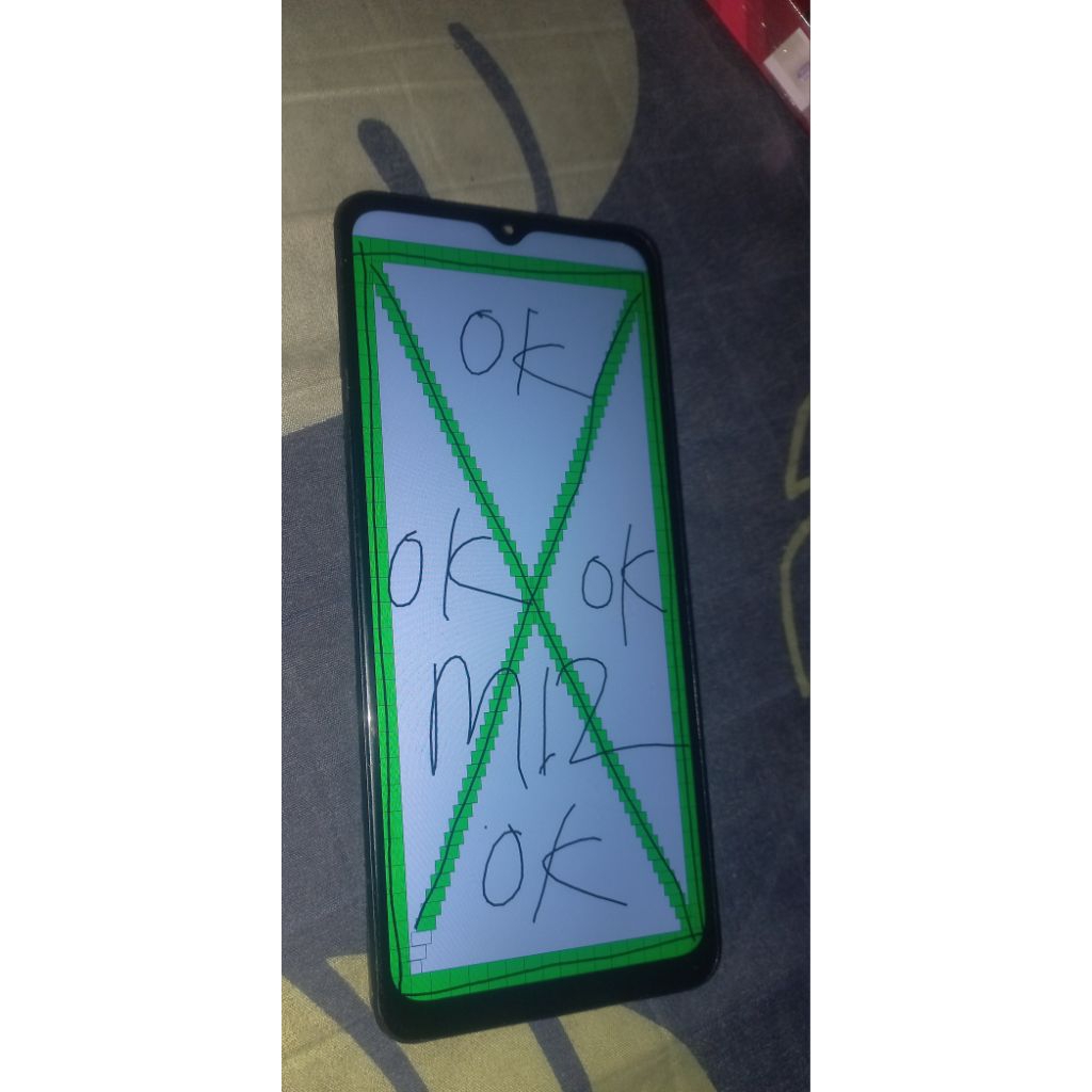 LCD + frame SAMSUNG M12 copotan