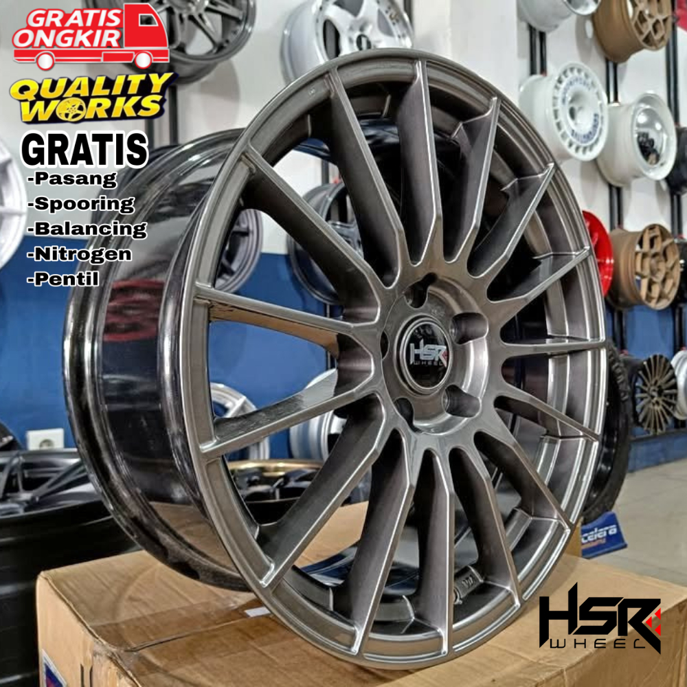 Velg Mobil Civic, Xpander, Hrv, Ring 18 Lebar 8 Velg Racing HSR Wheel Race