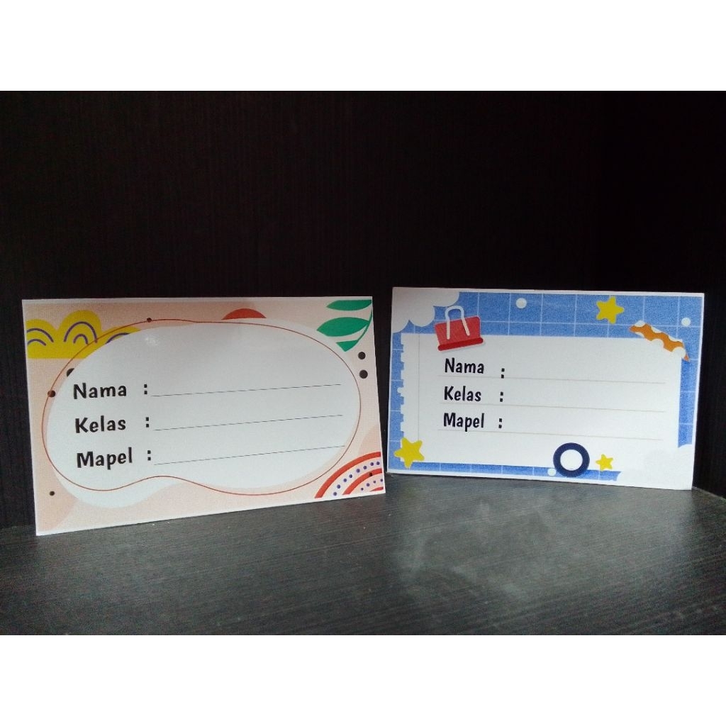 

(10 PCS) TEMPELAN NAMA BUKU