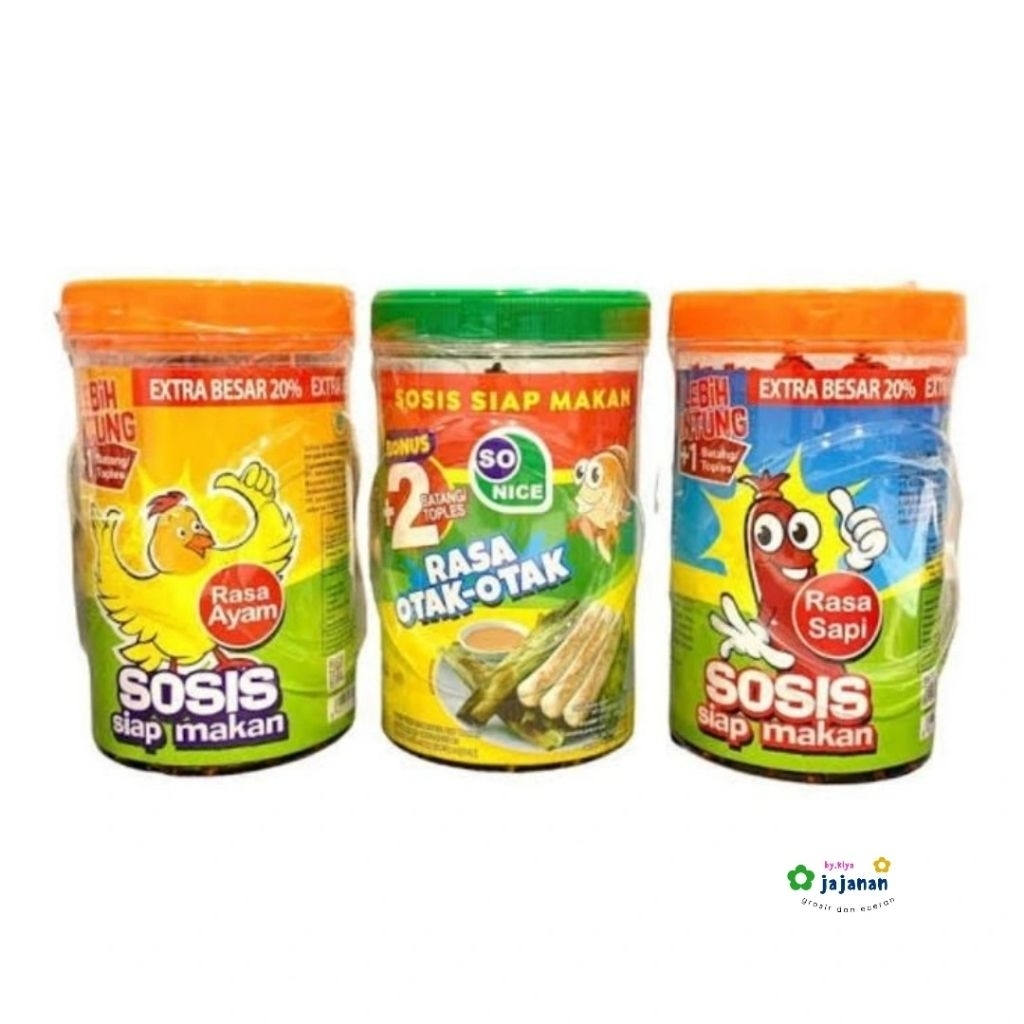 

Sosis So Nice - Sosis Siap Makan - Netto 18 gr (Satuan)