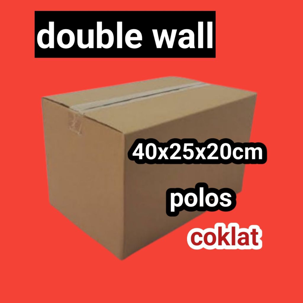 

kardus double wall ukuran 40x25x20cm