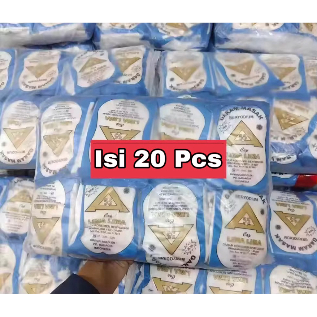 

GROSIR GARAM DAPUR BERYODIUM ISI 20 PCS KEMASAN 100gr