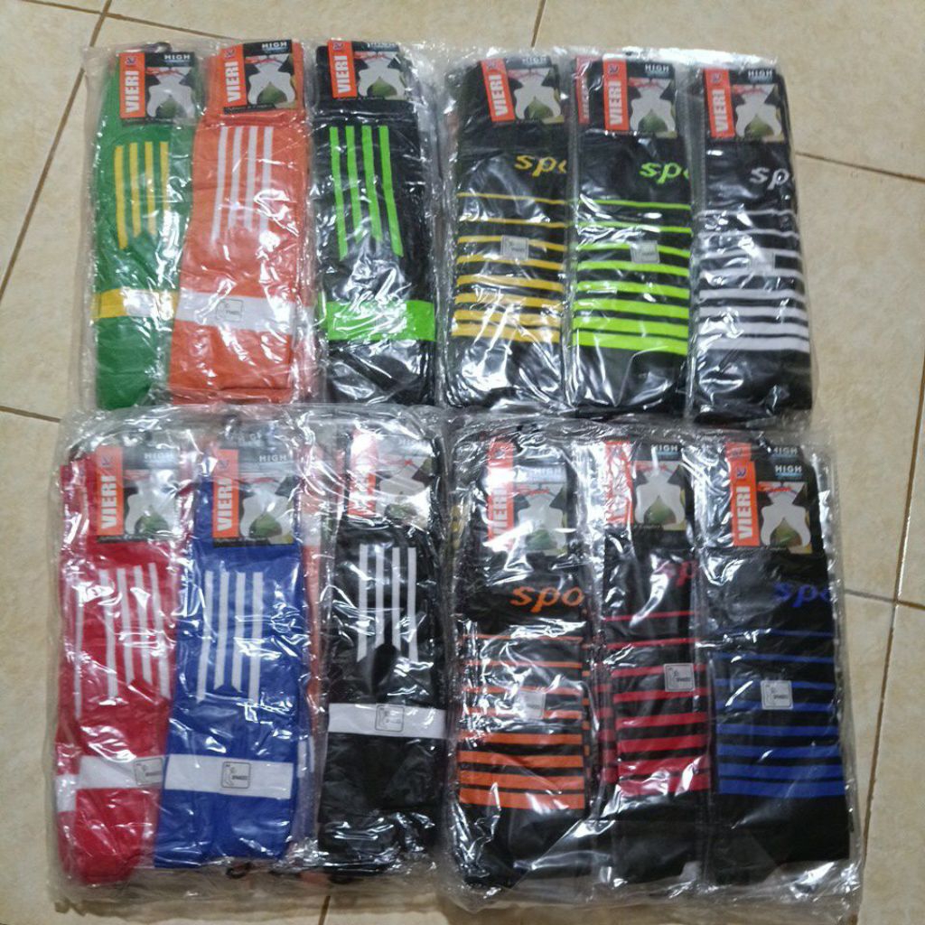 (1 LUSIN) KAOS KAKI BOLA WARNA CAMPUR/KAOS KAKI BOLA LUSINAN