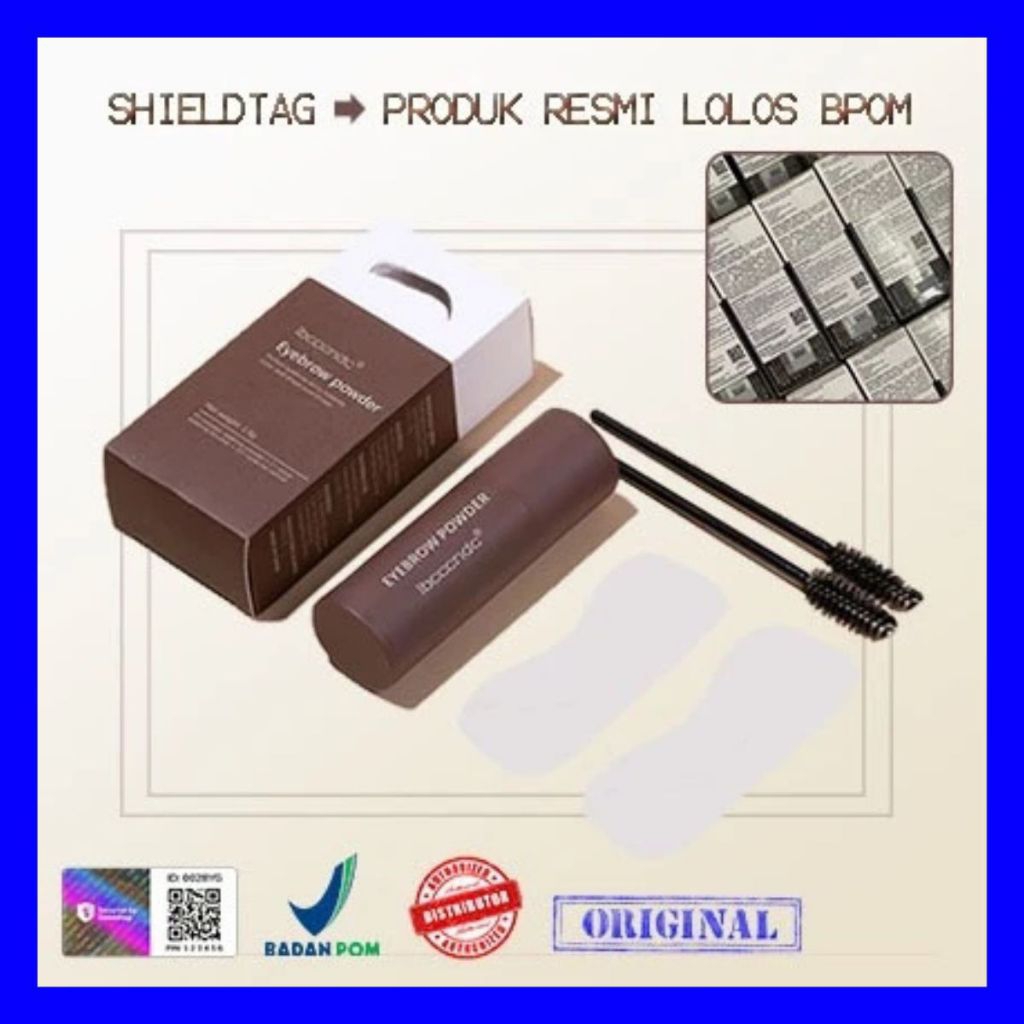 BPOM IBCCCNDC EYEBROW Stamp Powder | Powder Cetakan Alis | Stempel Alis Instan | Cetakan Alis Instan