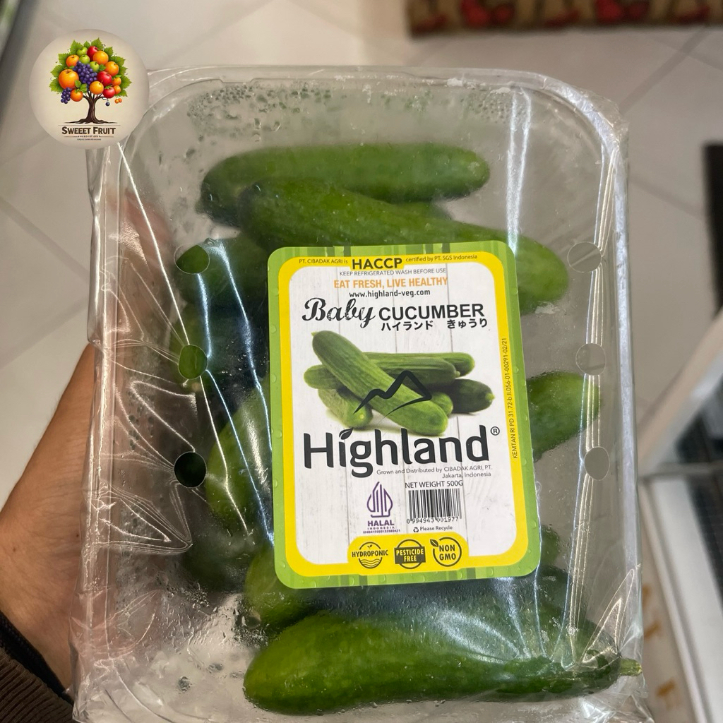 

Baby Cucumber Highland | Highland Baby Timun Haccp | Pack