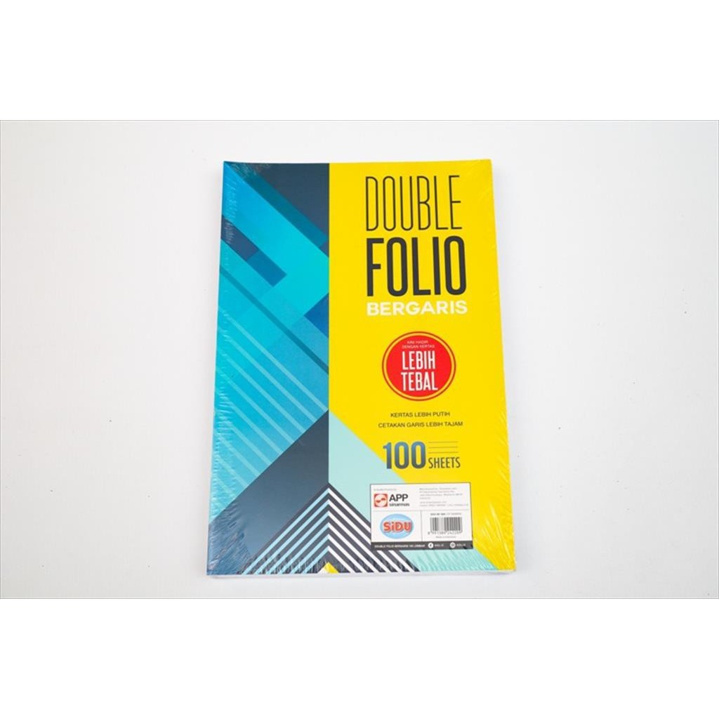 

Kertas/Double Folio Bergaris Sidu 100 Sheets SINAR DUNIA