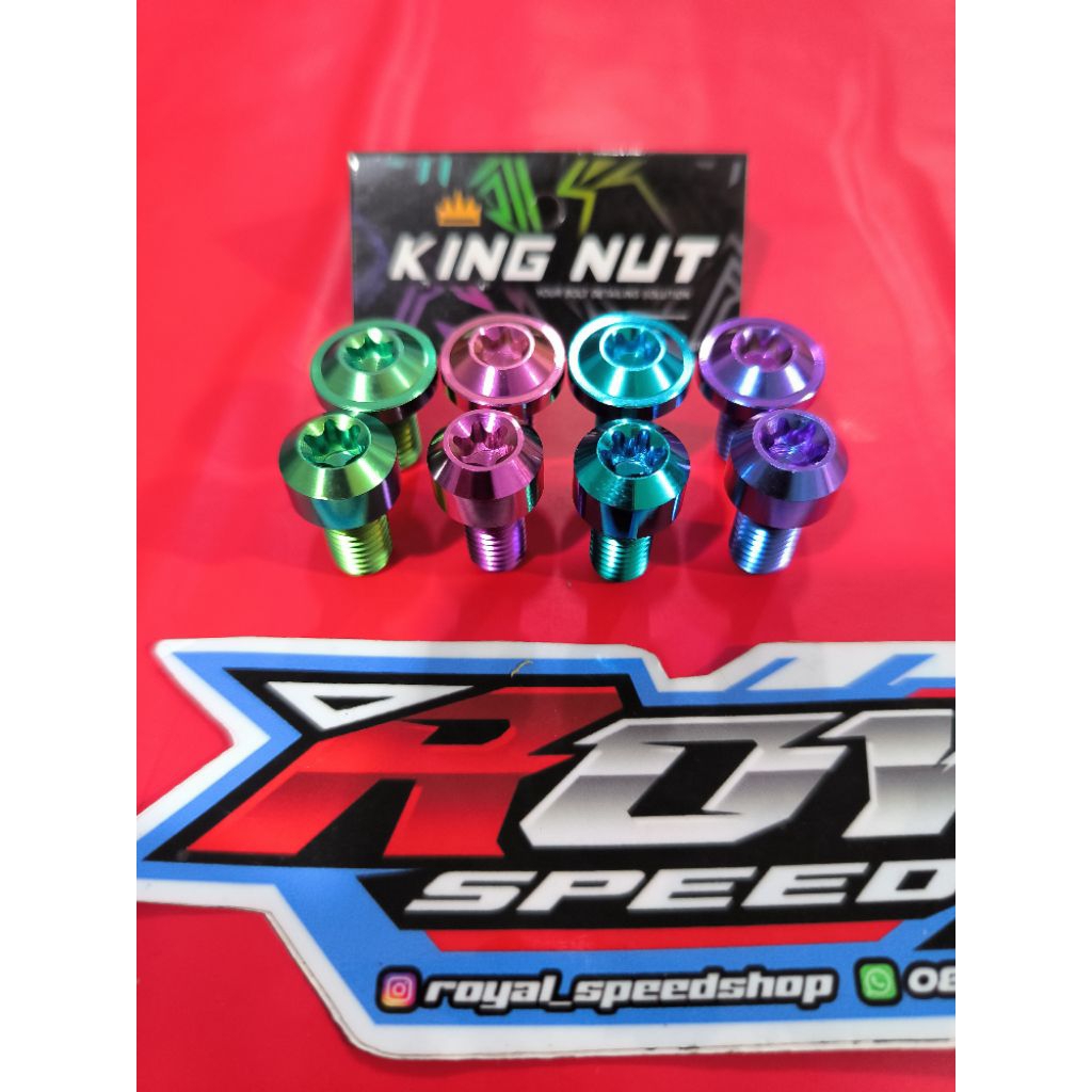 Baut Titanium M 8 Drat 12 Baut Titanium Drat 12 Baut King Nut Titanium