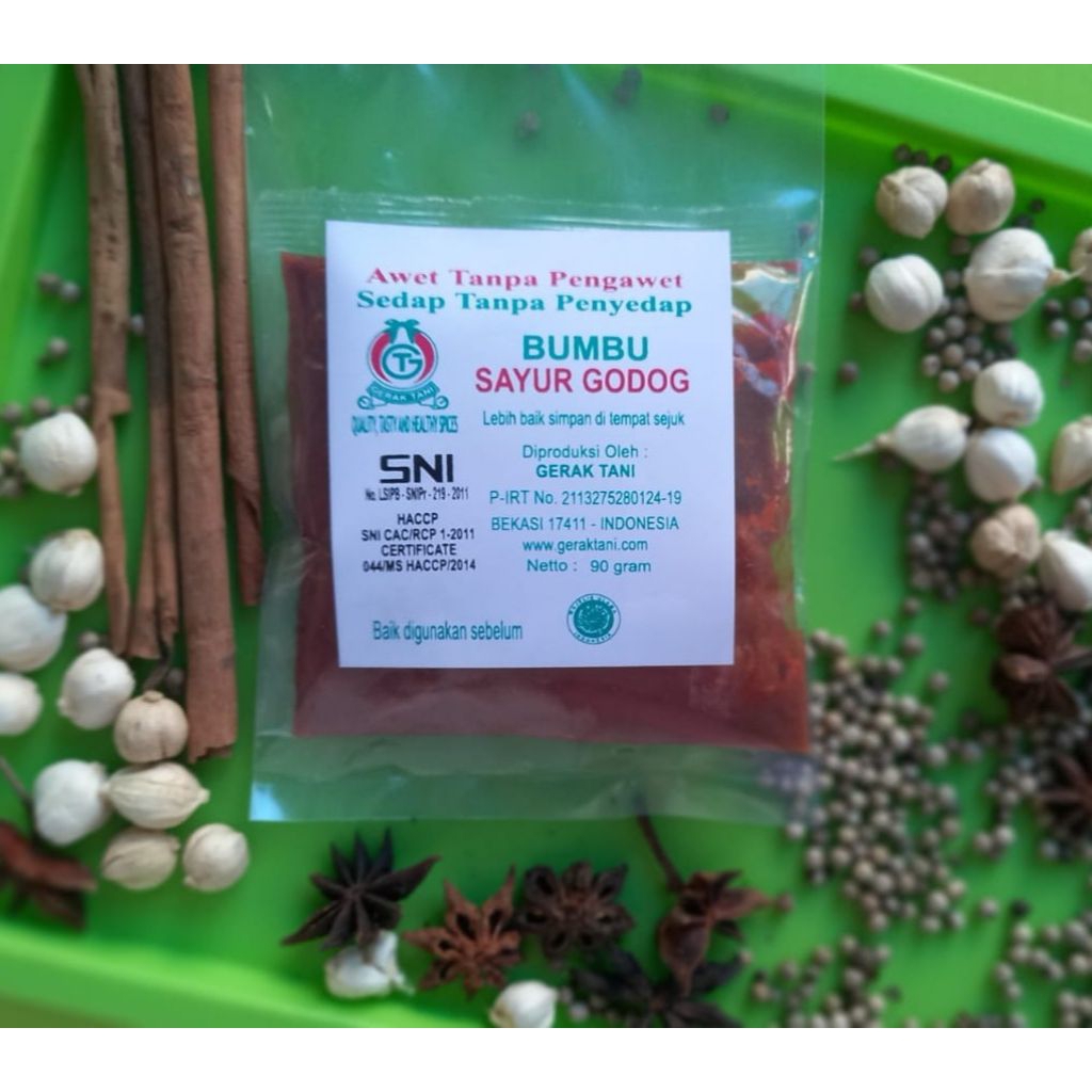 

Bumbu Sayur Godog Gerak Tani 90 gram