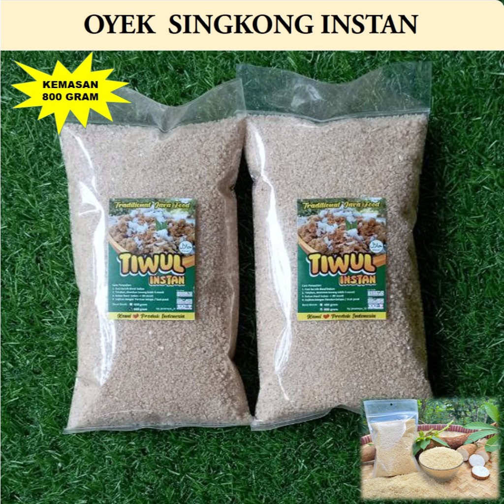 

Tiwul Singkong 800 gram, Oyek Singkong Asli Kebumen