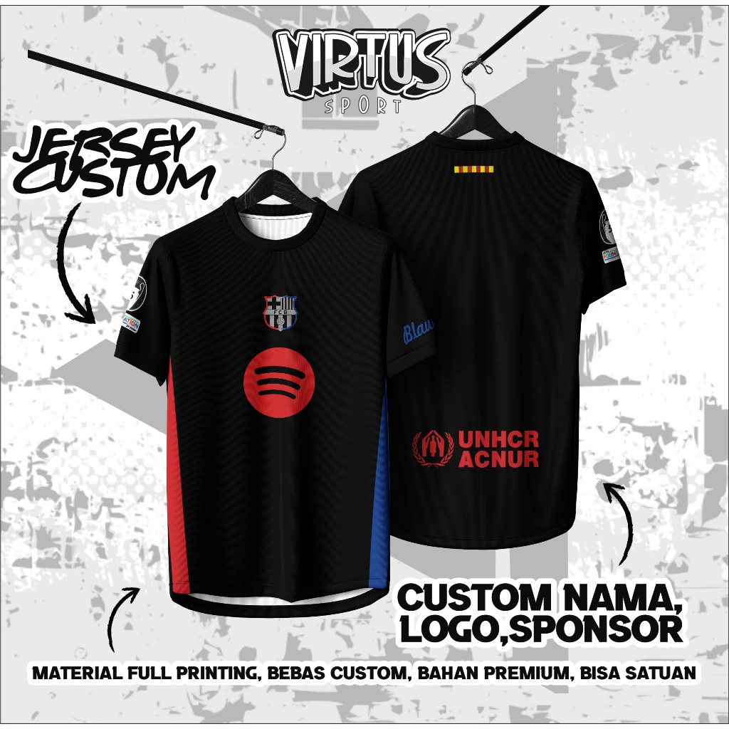 Virtus Jersey Barcelona Fantasy / Jersey Vintage /  Jersey  Kain Embos