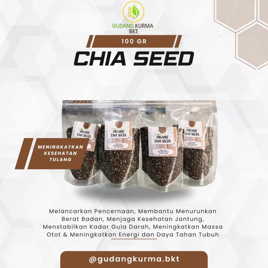 

Organic Chia Seed 100gr || Spesifik Madu dan Kurma ||