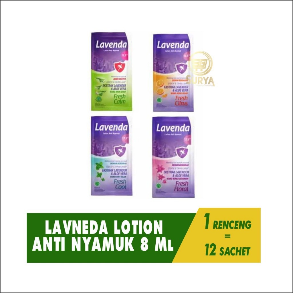 Lavenda lation anti nyamuk 8 ML SACHET