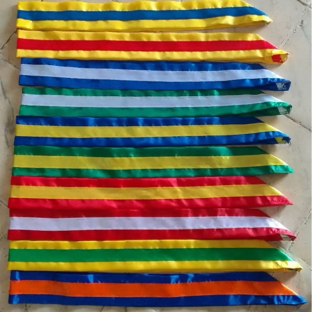 

TALI MEDALI KAIN PELES DAN PITA SATIN 2 WARNA