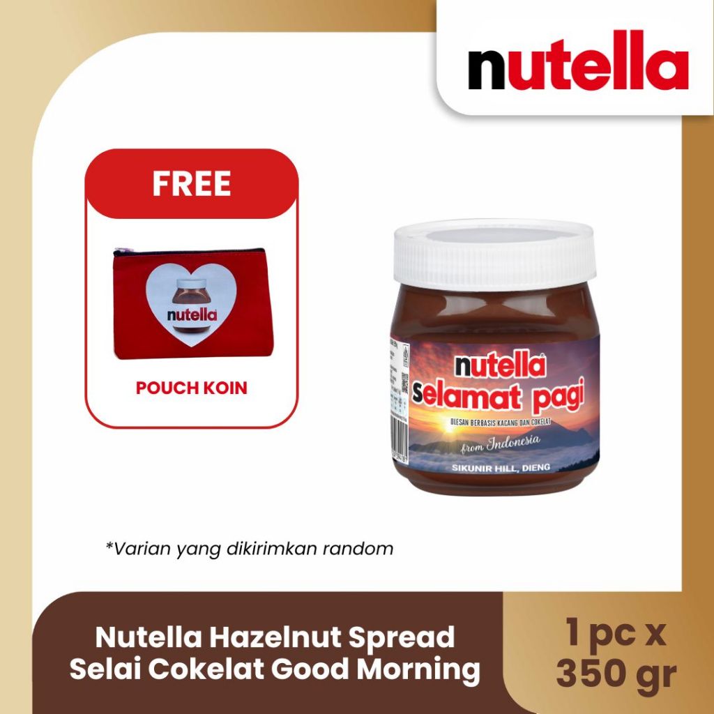 

Nutella Hazelnut Spread Selai Cokelat 350gr [Special Edition Good Morning]