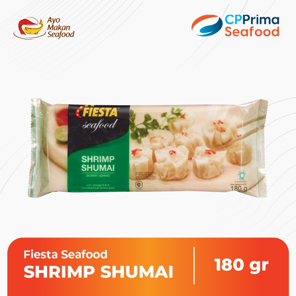 

Fiesta Seafood Shrimp Shumai Siomay Udang 180 Gr / Siomay Udang Fiesta