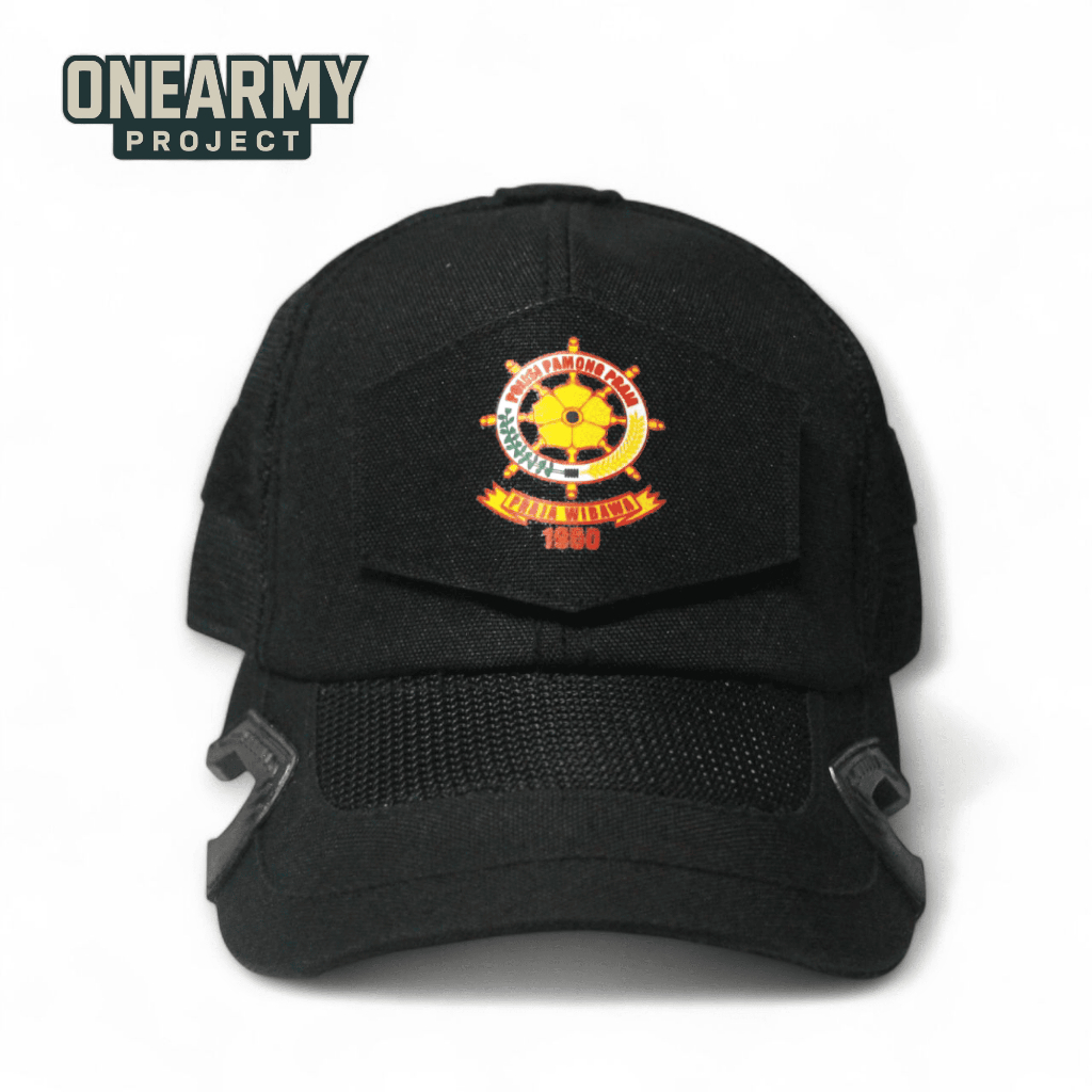 TOPI SATPOL PP TACTICAL COAK WARNA HITAM