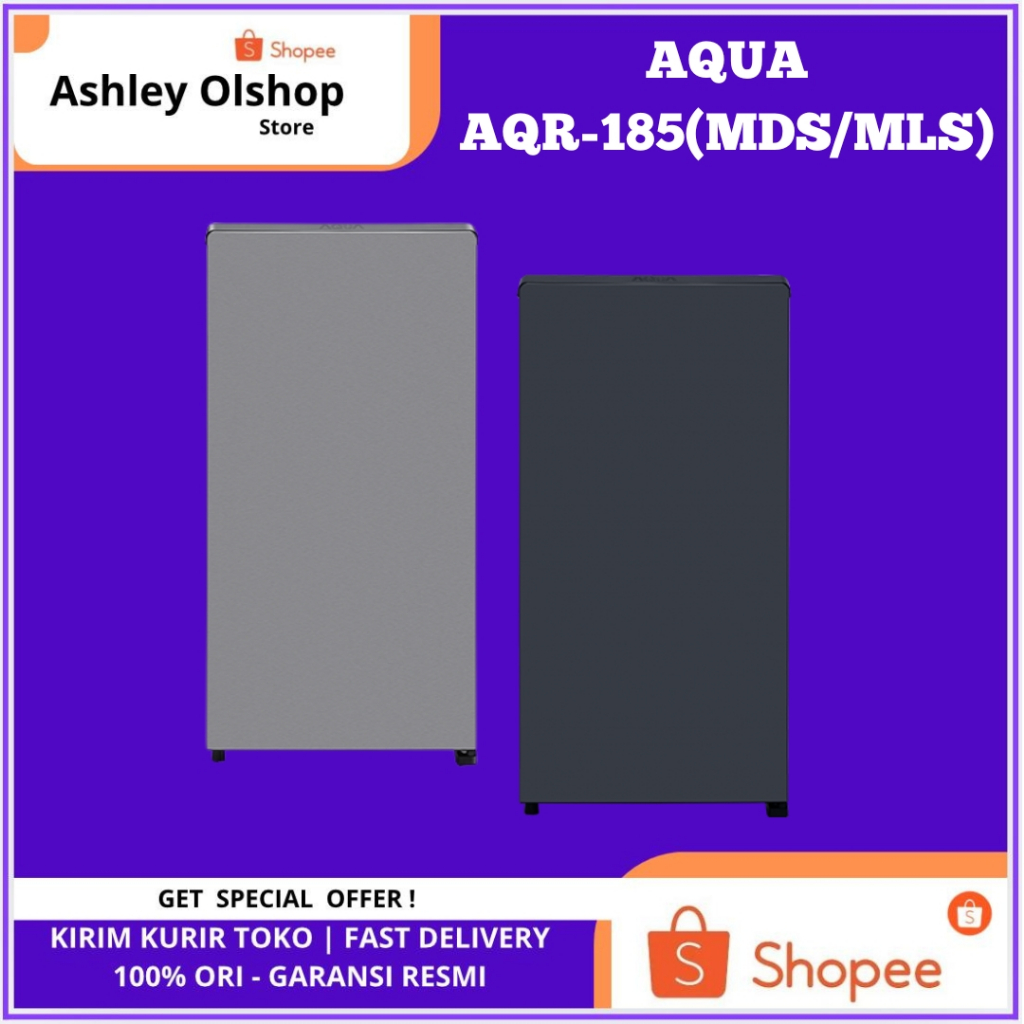 Kulkas 1 Pintu 145 Liter Aqua AQR-D185 MLS/MDS Aqua AQRD185 AQR D185