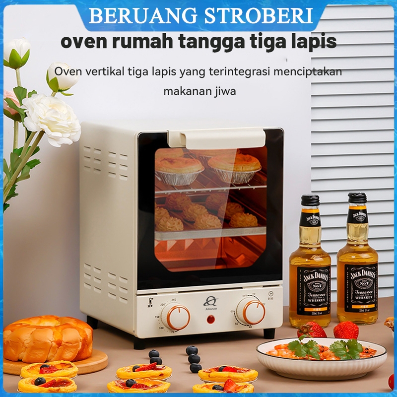 Oven listrik multifungsi tiga lapis oven vertikal kapasitas besar oven rumah tangga oven listrik kot
