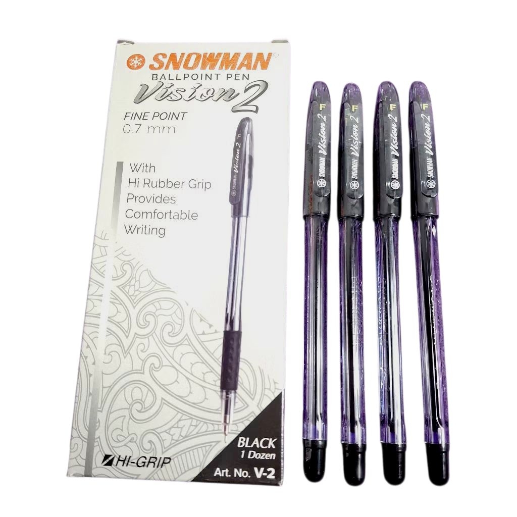 

(12pcs) PEN/ PULPEN / BALLPOINT SNOWMANV2