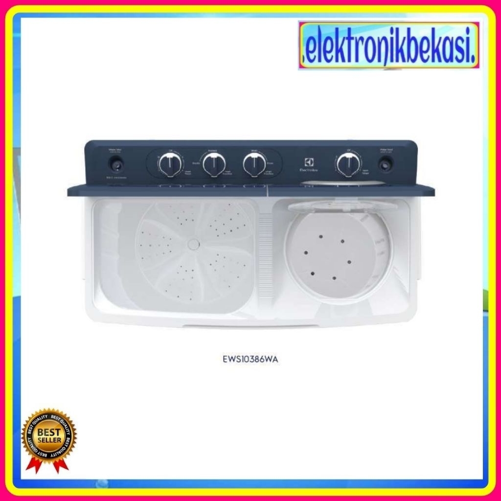 MESIN CUCI ELECTROLUX EWS 12386 WA / MESIN CUCI ELECTROLUX 2 TABUNG 12KG / ELECTROLUX EWS12386WA