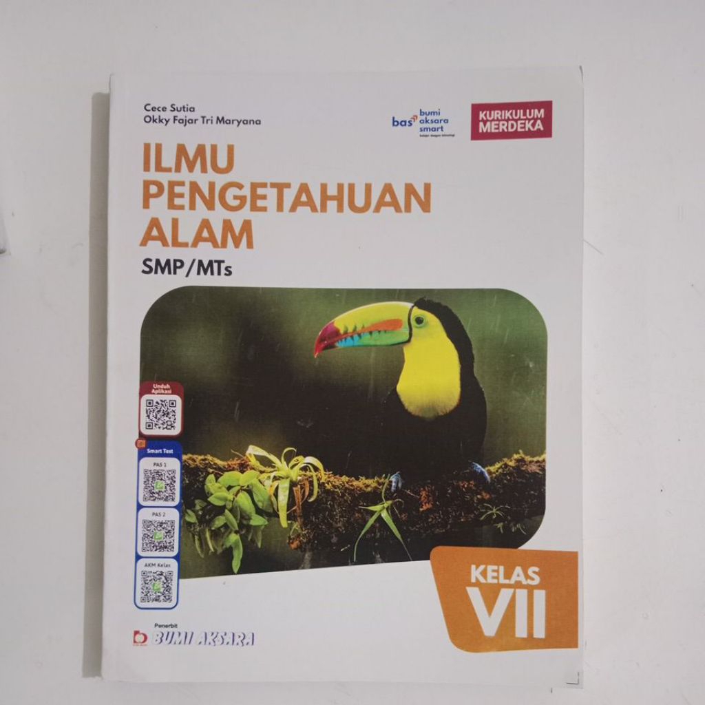 buku IPA (ilmu pengetahuan alam) SMP kelas 1-7 penerbit bumi aksara
