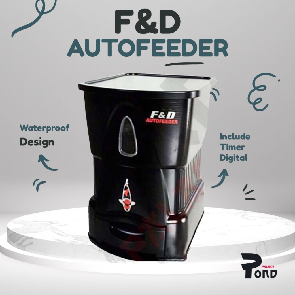 Wadah Tempat Pakan Ikan Automatic Pond Feeder Kolam 6 KG Otomatis