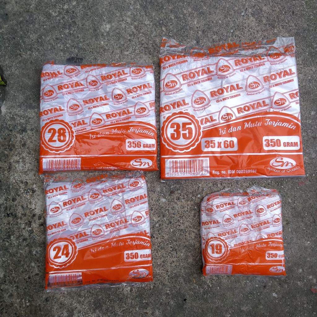 kantong plastik kresek royal/kantong kresek bening berat 350 gram