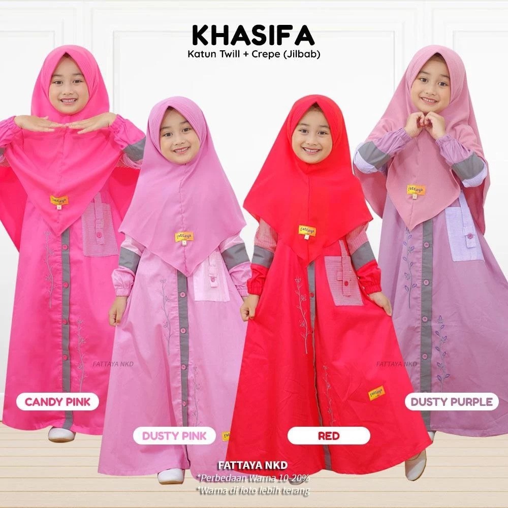 READY STOK GAMIS ANAK SET/GAMIS KHASIFA BY FATTAYA / GAMIS ANAK FATTAYA