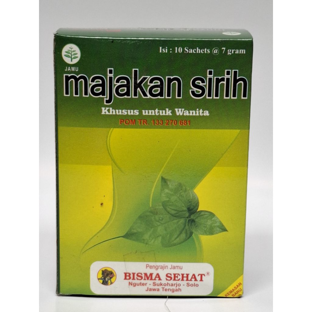 

Jamu Majakan Sirih bisma kemasan pack isi 10 sachet