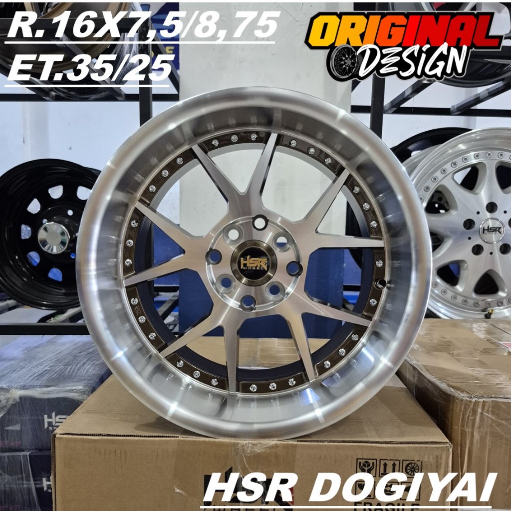 Pelek Mobil Ring 16 Celong Lubang 4 Velg HSR DOGIYAI R16 Model Cabang