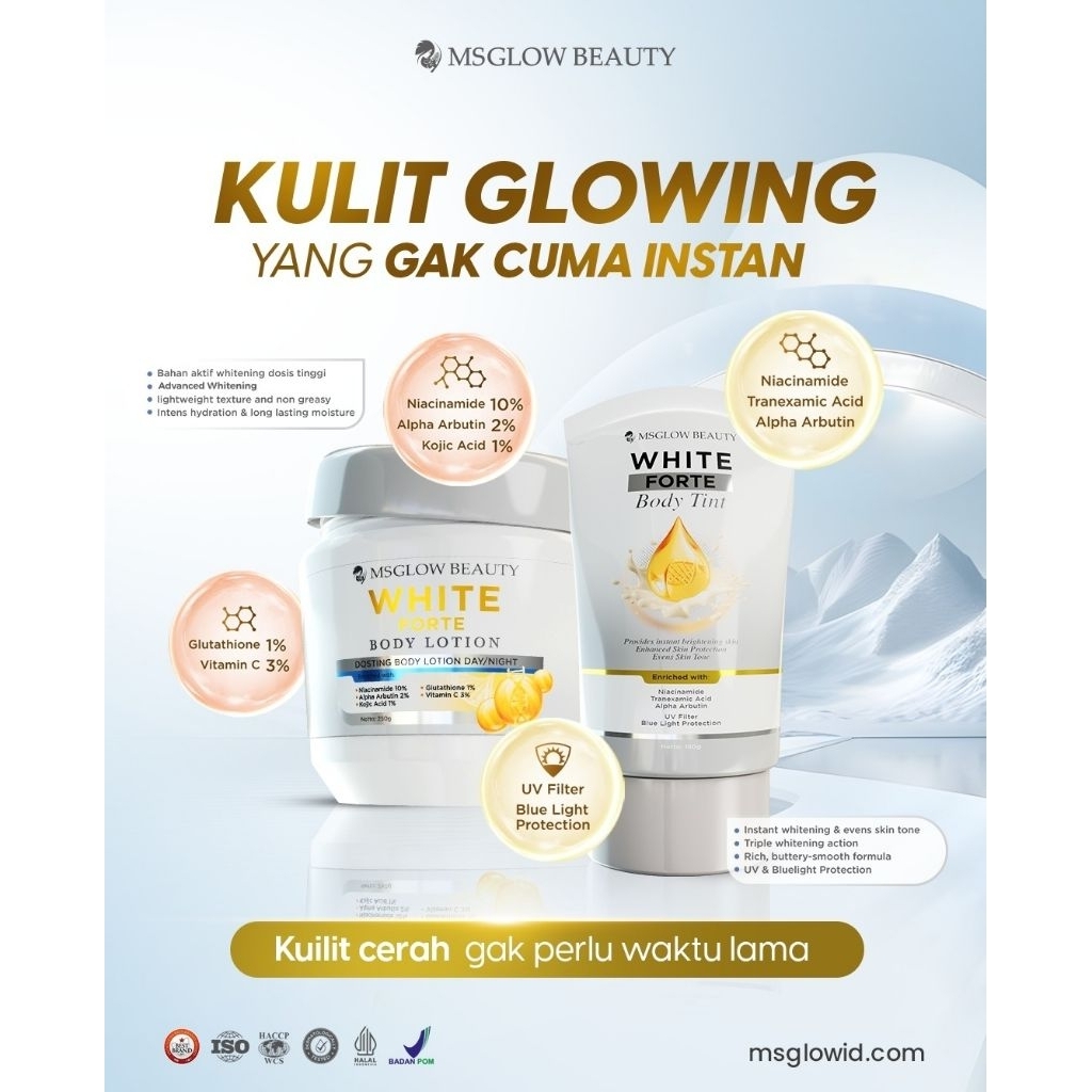 White Forte Body Lotion ms glow / White Forte Body Tint ms glow