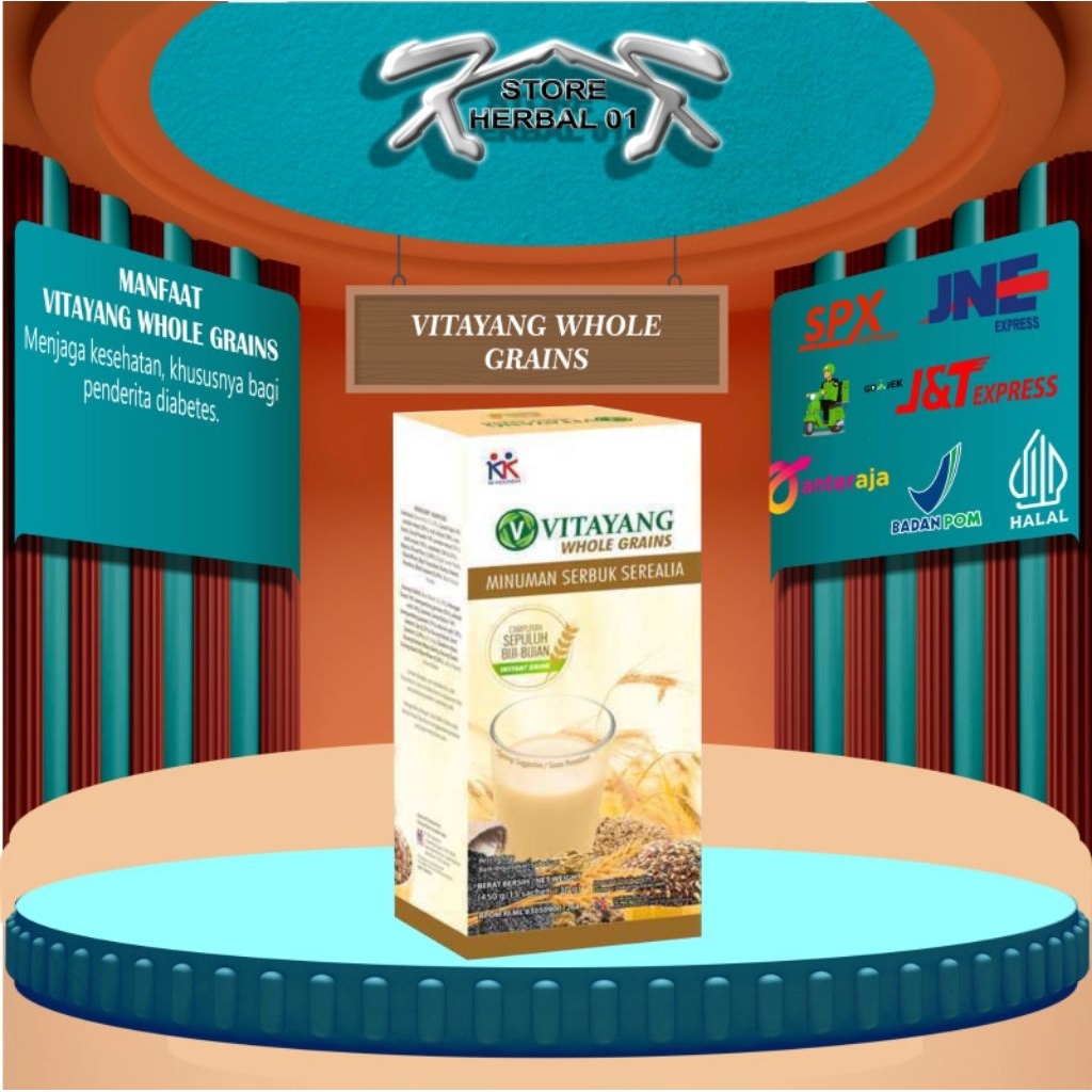 

Vitayang Whole Grains Sereal Diet Pengganti Makan Yang Mengandung Biji Bijian Yang Kaya Akan Serat, Vitamin, Dan Mineral