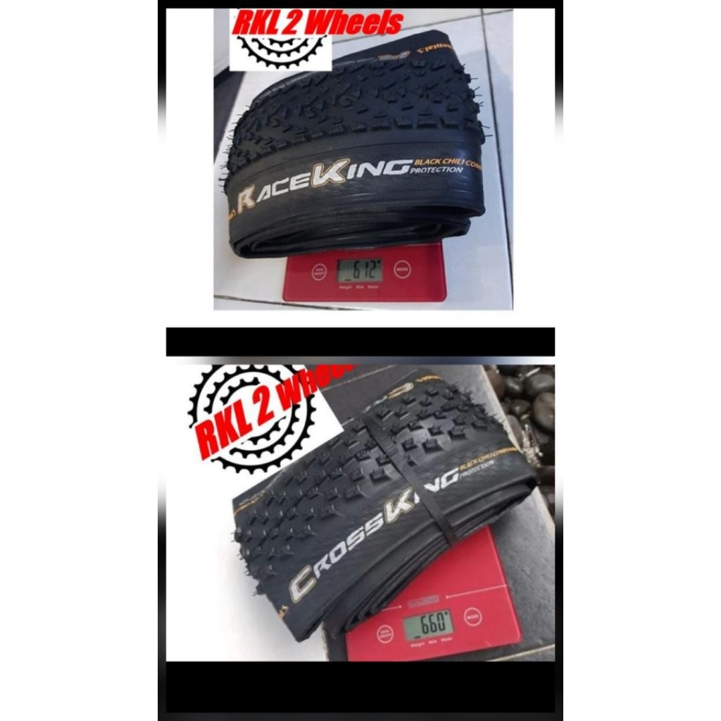 Continental RaceKing dan CrossKing Race King Cross King Black Chili Protection 29x2.2 Ban MTB Tubele