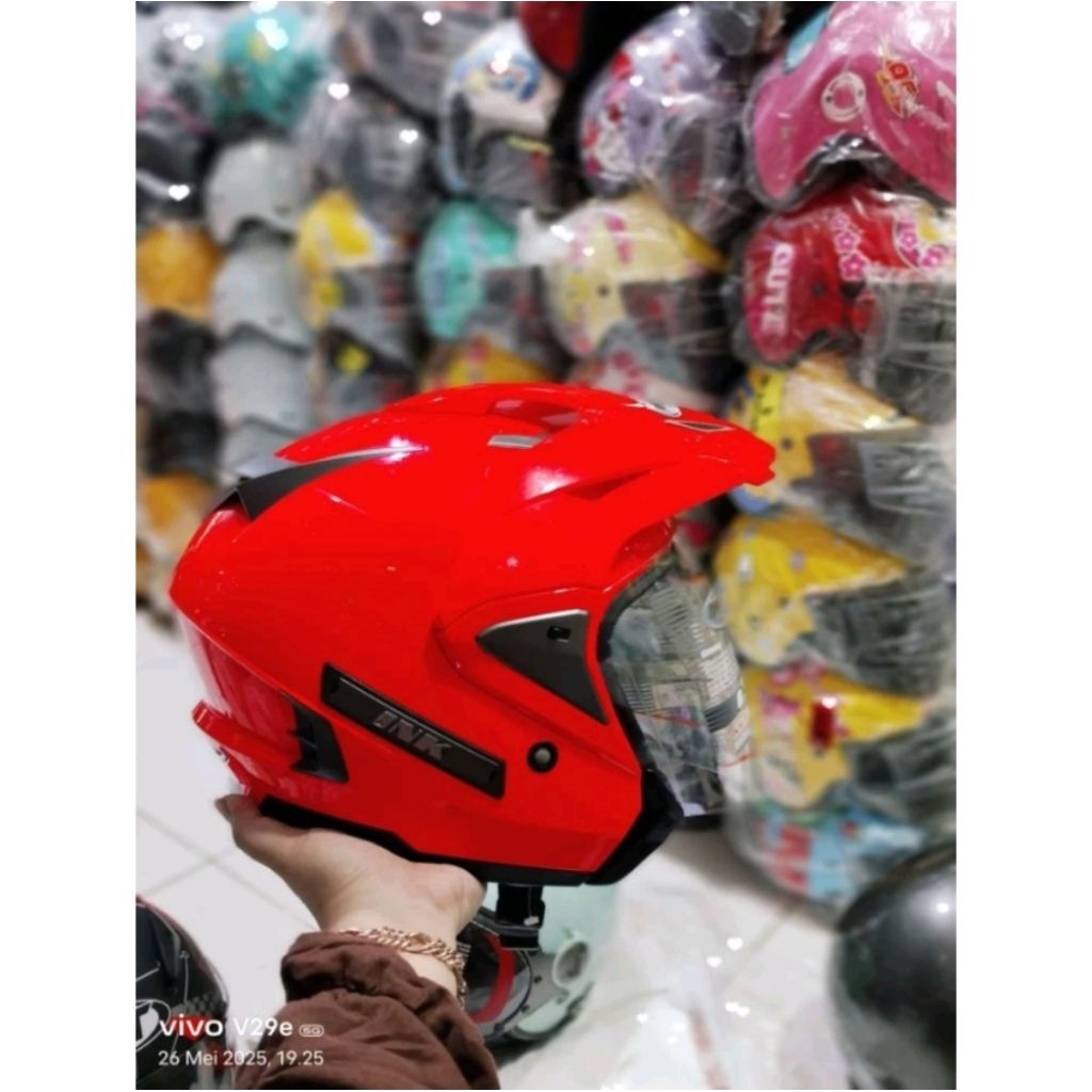 HELM INK T MAX RED FERARI ORIGINAL PRODUK