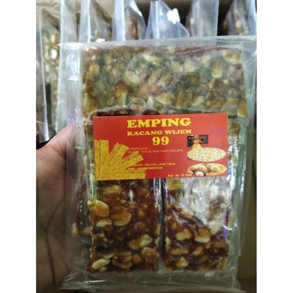 

Emping Kacang Wijen 99 isi 10 lembar