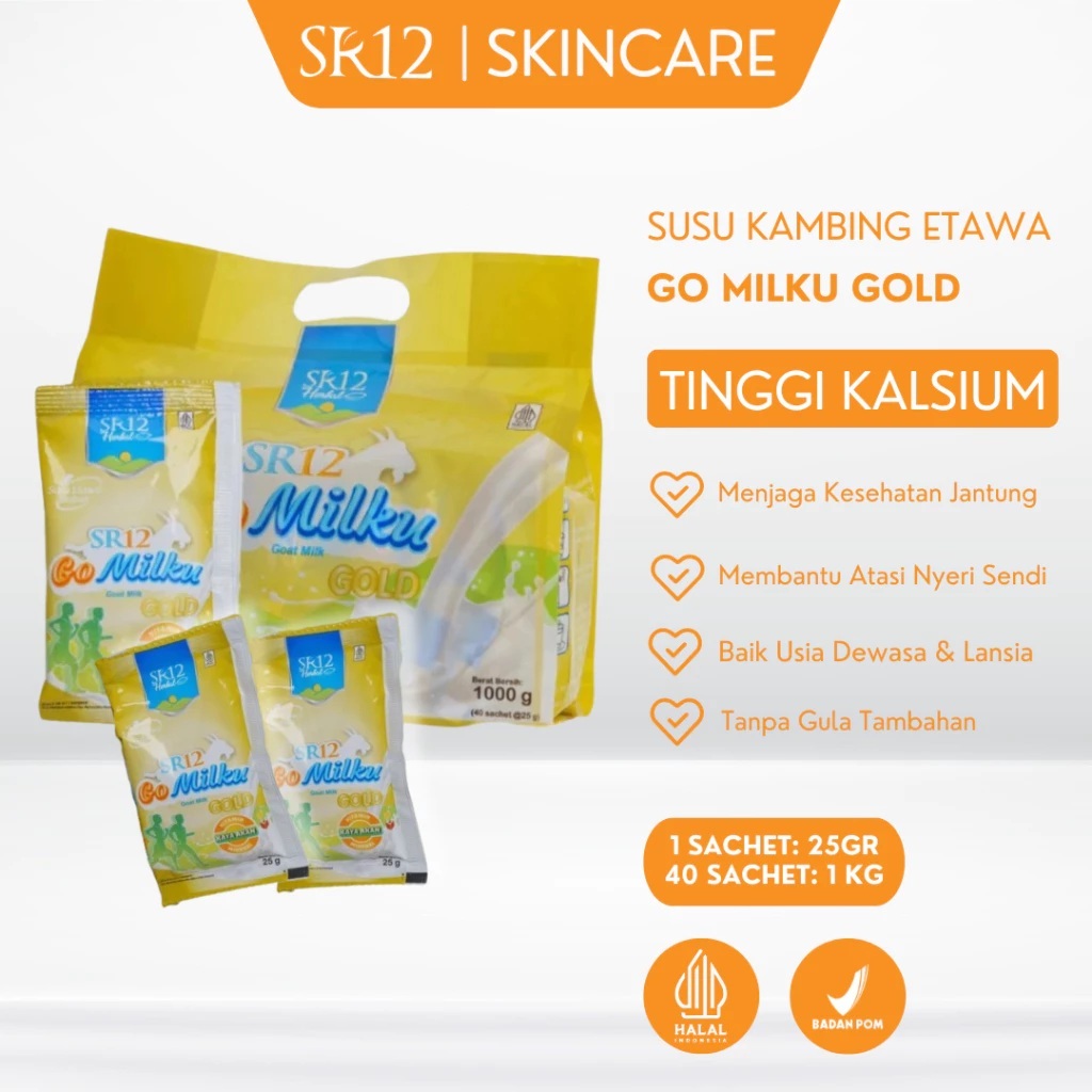 

Gomilku SR12 Susu Kambing Etawa 1KG All Varian - (Susu Kambing Etawa Ori/Coklat/Strawberry/Gold)