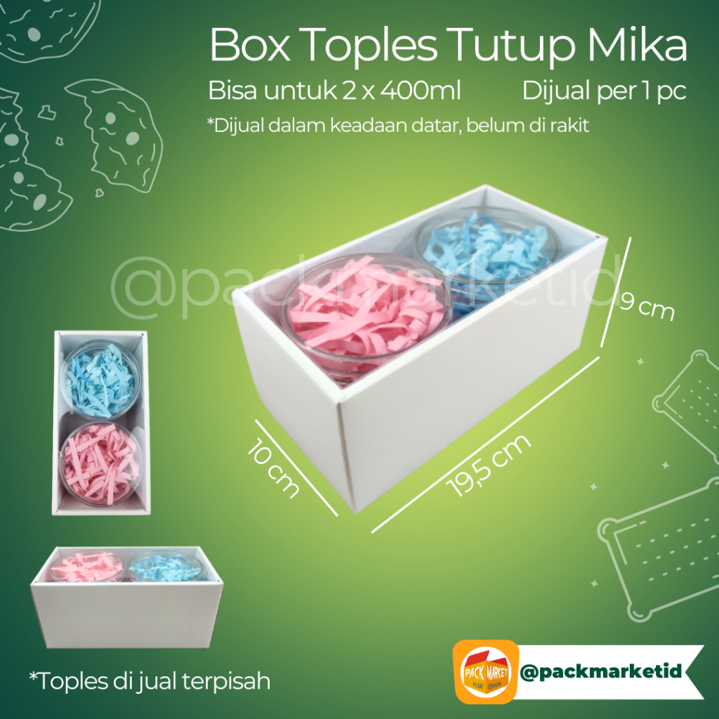 

Box Toples Tutup Mika - Box Toples, Box Hampes- Harga per 1pc