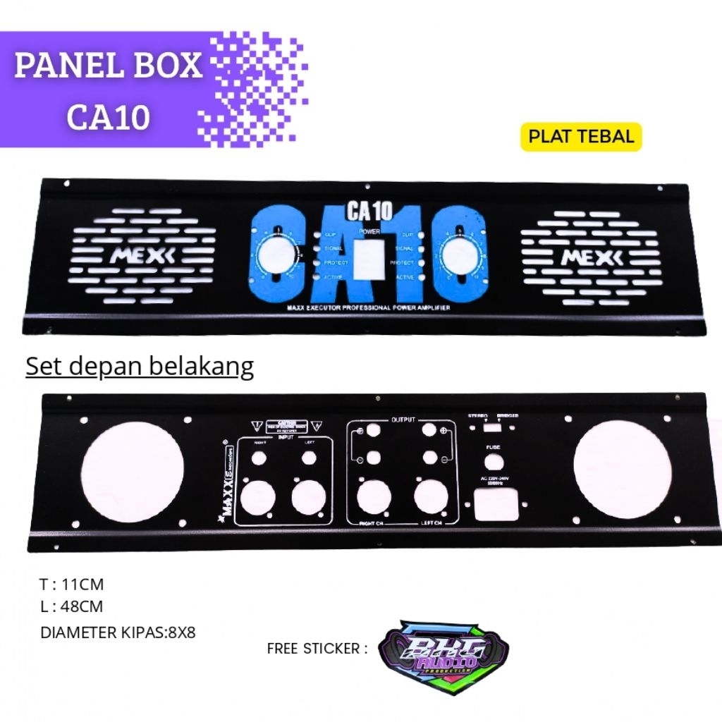 PLAT PANEL BOX CA 10 POWER AMPLIFIER MAXX MEXX