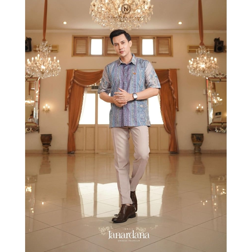 KEMEJA PRIA - JANARDANA SHIRT By Nadheera Luxury/ New/Hits/Kemeja Pria/Branded ORI