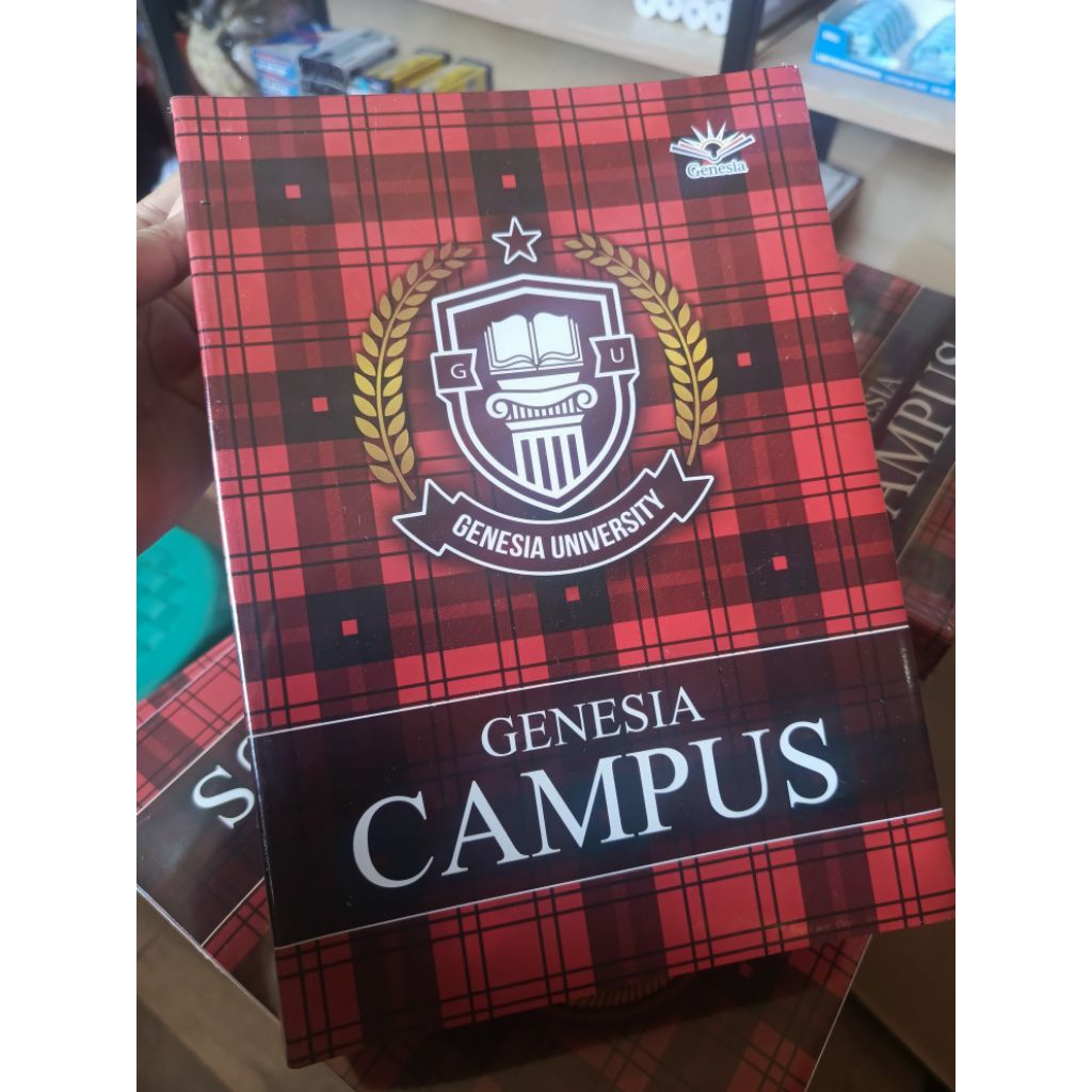 

Buku tulis ukuran Bigbos merek Ganesia